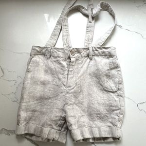 Noralee linen suspender short